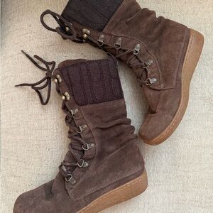 The North Face Dark Brown Lace-Up Women's Boots